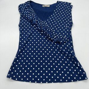 Tulle Polka Dot Tank ruffle detail size small